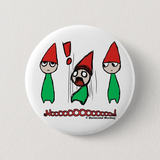 Badge Rond 5 Cm Bouton de gnome (Devant)