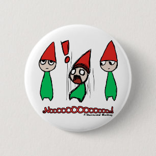 Badge Rond 5 Cm Bouton de gnome