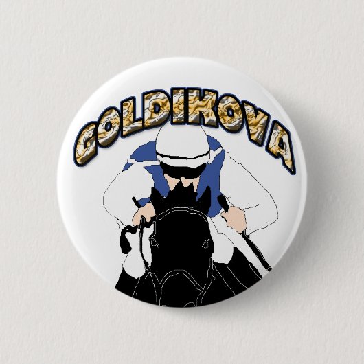 Badge Rond 5 Cm Bouton de GOLDIKOVA (Devant)
