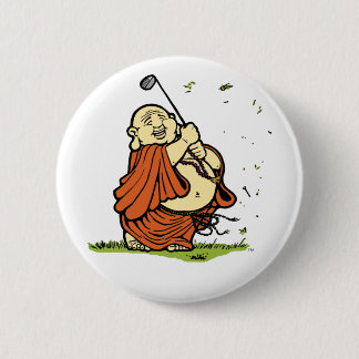 Badge Rond 5 Cm Bouton de golf de Bouddha
