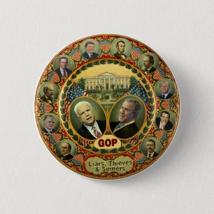 Badge Rond 5 Cm Bouton de GOP