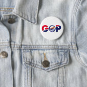 Badge Rond 5 Cm Bouton de GOP d'AZ (En situation)