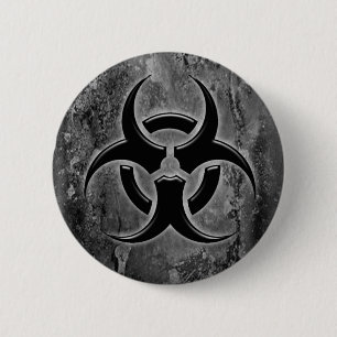 Badge Rond 5 Cm Bouton de goupille de Biohazard