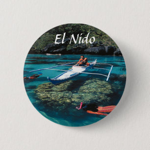 Badge Rond 5 Cm Bouton de goupille d'EL Nido