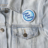 Badge Rond 5 Cm Bouton de GRD (En situation)