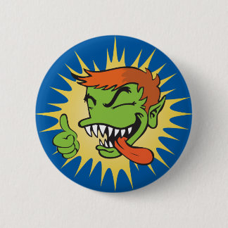 Badge Rond 5 Cm Bouton de Gremmie - bleu