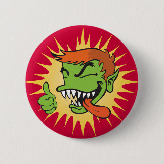 Badge Rond 5 Cm Bouton de Gremmie - rouge