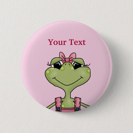 Badge Rond 5 Cm Bouton de grenouille (Devant)