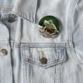 Badge Rond 5 Cm Bouton de grenouille (En situation)