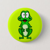 Badge Rond 5 Cm Bouton de grenouille (Devant)