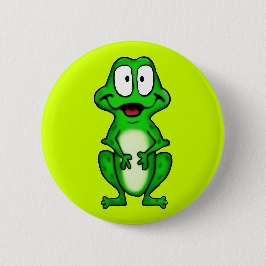 Badge Rond 5 Cm Bouton de grenouille (Devant)