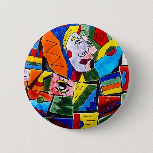 Badge Rond 5 Cm Bouton de griffonnages (Devant)