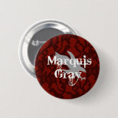 Badge Rond 5 Cm Bouton de gris de marquis (Devant & derrière)