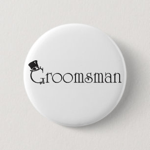 Badge Rond 5 Cm Bouton de Groomsman