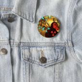 Badge Rond 5 Cm bouton de guerre (En situation)