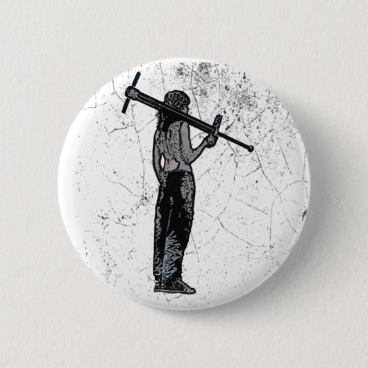 Badge Rond 5 Cm Bouton de guerrier de Pogo (Devant)