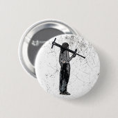 Badge Rond 5 Cm Bouton de guerrier de Pogo (Devant & derrière)