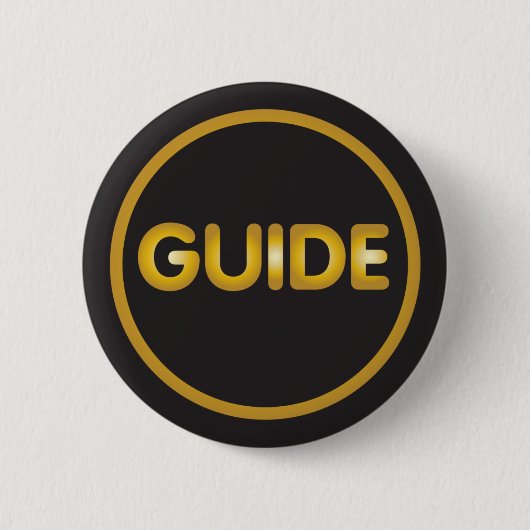 Badge Rond 5 Cm Bouton de guide touristique (Devant)