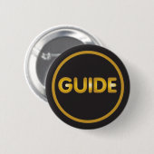 Badge Rond 5 Cm Bouton de guide touristique (Devant & derrière)