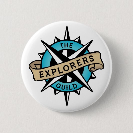 Badge Rond 5 Cm Bouton de guilde d'explorateurs (Devant)