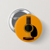Badge Rond 5 Cm bouton de guitare acoustique (Devant & derrière)