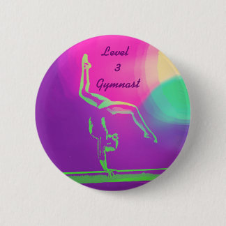 Badge Rond 5 Cm Bouton de gymnaste du niveau 3