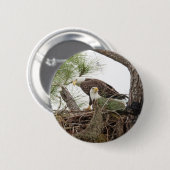 Badge Rond 5 Cm Bouton de H et de M (Devant & derrière)