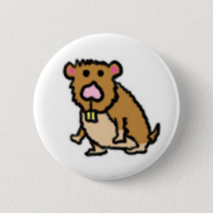 Badge Rond 5 Cm Bouton de hamster