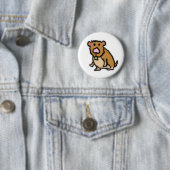 Badge Rond 5 Cm Bouton de hamster (En situation)