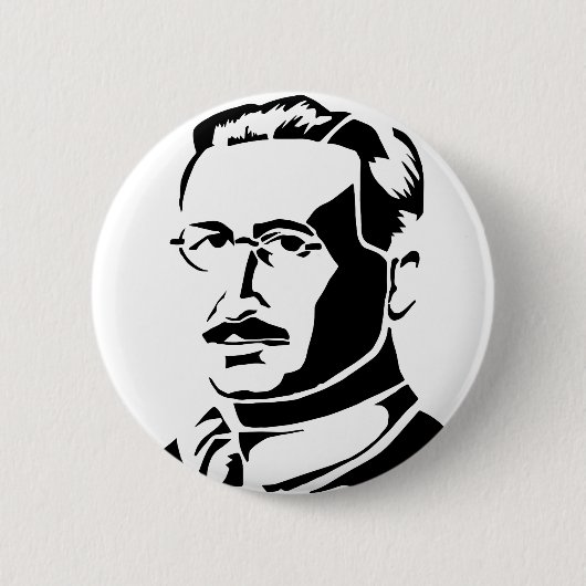 Badge Rond 5 Cm Bouton de Hayek (Devant)