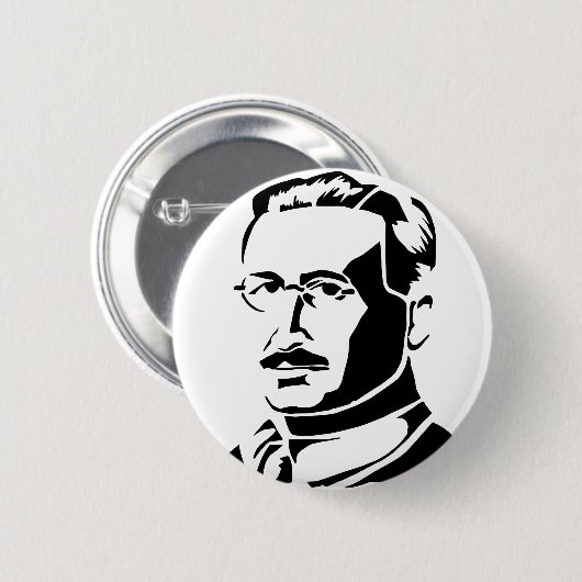 Badge Rond 5 Cm Bouton de Hayek (Devant & derrière)