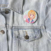 Badge Rond 5 Cm Bouton de Hazuki Nagisa (En situation)