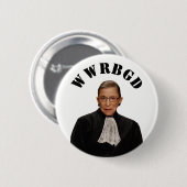 Badge Rond 5 Cm Bouton de héros de RBG (Devant & derrière)