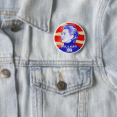 Badge Rond 5 Cm Bouton de Hillary 2016 (En situation)