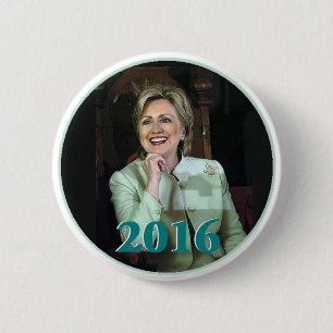 Badge Rond 5 Cm Bouton de Hillary 2016