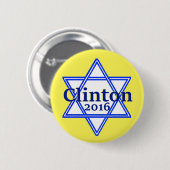 Badge Rond 5 Cm Bouton de Hillary 2016 (Devant & derrière)