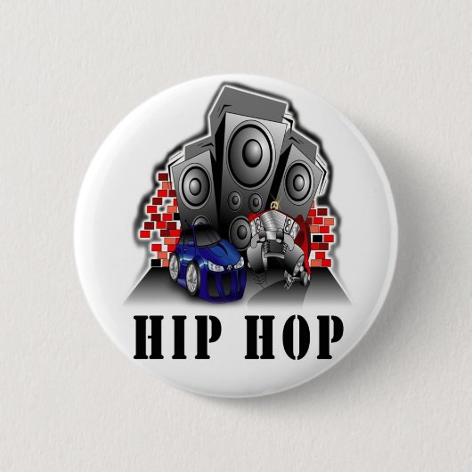 Badge Rond 5 Cm Bouton de hip hop (Devant)