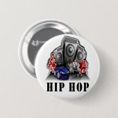 Badge Rond 5 Cm Bouton de hip hop (Devant & derrière)