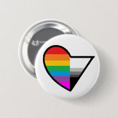 Badge Rond 5 Cm Bouton de Homoromantic Demisexual (Devant & derrière)