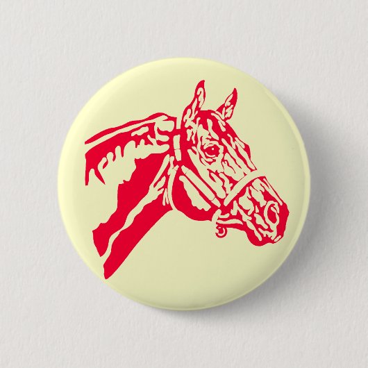 Badge Rond 5 Cm bouton de horsehead (Devant)