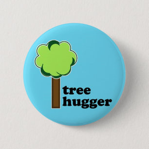 Badge Rond 5 Cm Bouton de Hugger d'arbre
