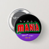 Badge Rond 5 Cm Bouton de hypomanie (Devant & derrière)