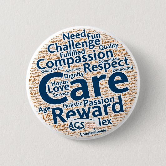 Badge Rond 5 Cm Bouton de #IAmGeriatrics (Devant)