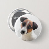 Badge Rond 5 Cm Bouton de Jack Russell (Devant & derrière)