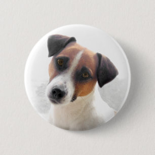 Badge Rond 5 Cm Bouton de Jack Russell