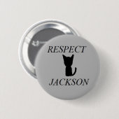 Badge Rond 5 Cm Bouton de Jackson de respect (Devant & derrière)