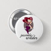 Badge Rond 5 Cm Bouton de Jasinda (Devant & derrière)