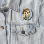 Badge Rond 5 Cm Bouton de Jaxa Manga (En situation)