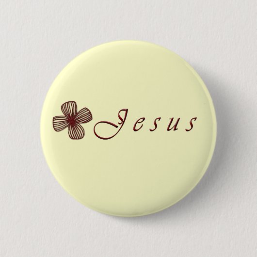 Badge Rond 5 Cm Bouton de Jésus (Devant)