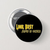 Badge Rond 5 Cm Bouton de Jésus (Devant & derrière)